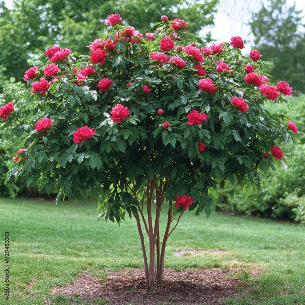 Tree peony is related to the peony family. Tree peony is related to the peony family.