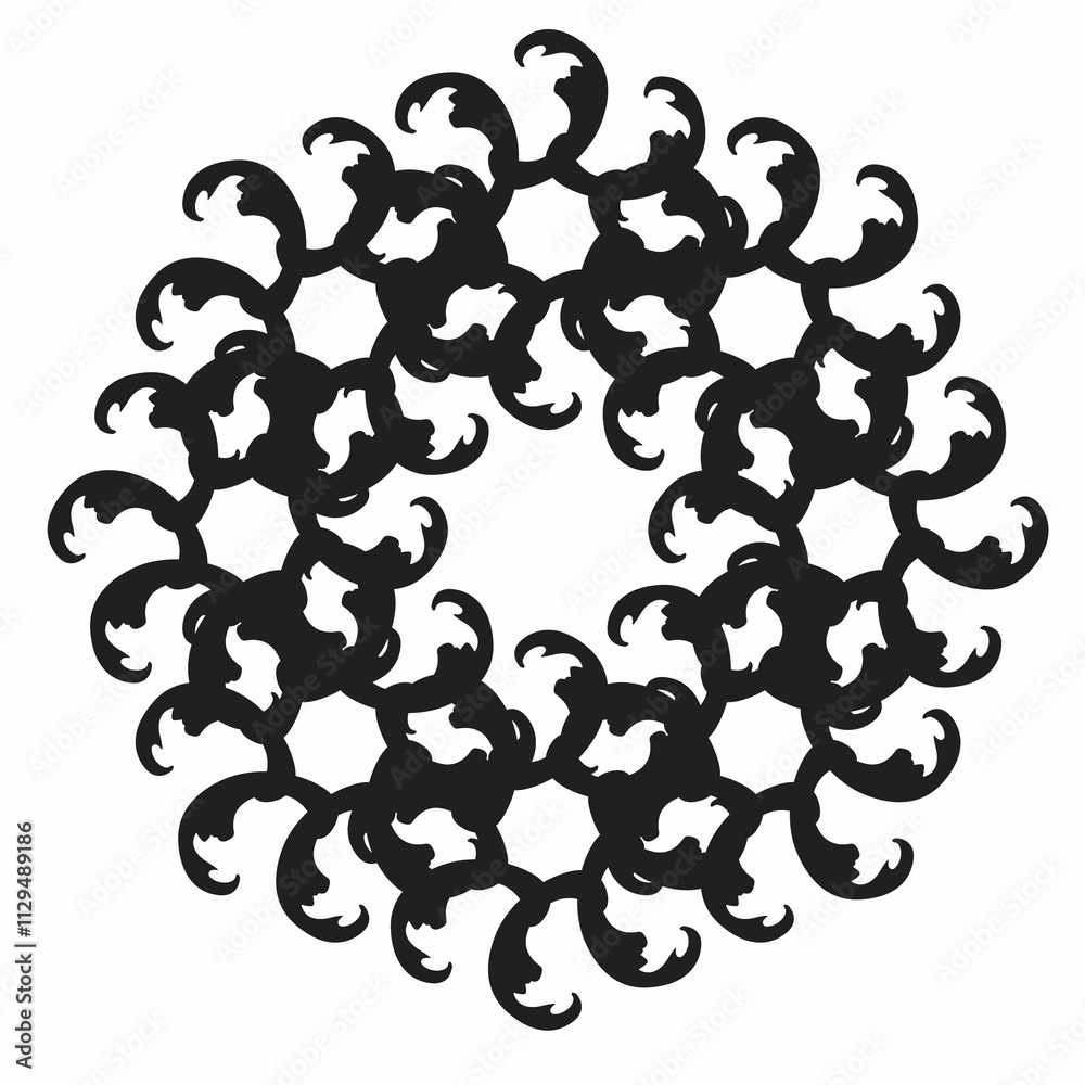 abstract floral ornament background (mandala) abstract floral ornament background (mandala)