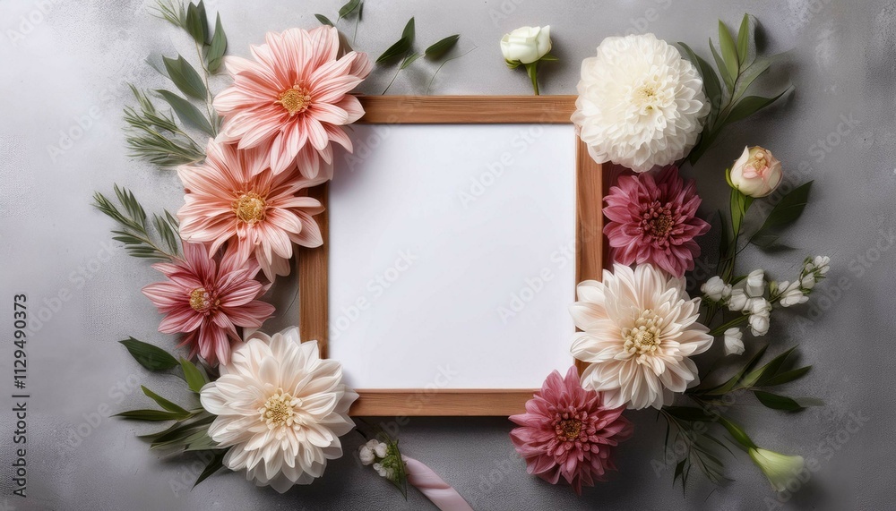 white flower frame white flower frame