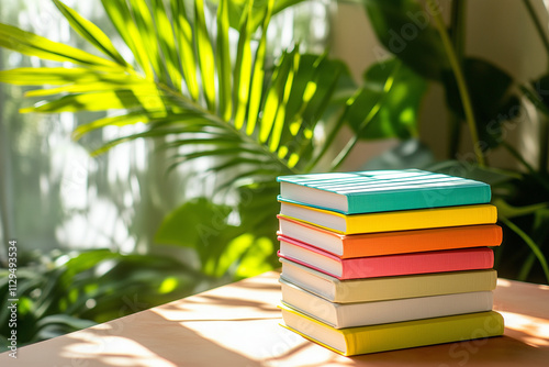 Stack of Vacation Books in a Relaxed Setting

Промпт: Neatly stacked vacation books with colorful covers, placed on a sunlit table with a tropical plant in the background, studio photography, warm ton photo