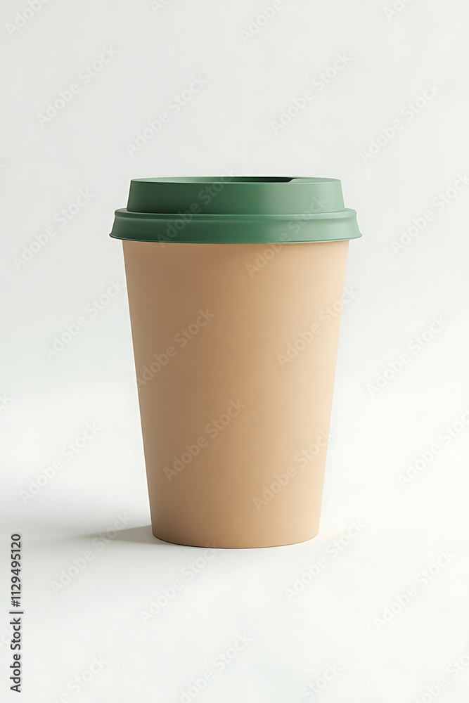 coffee cup made by recycle paper, plain graphic mock up at white clean isolated background coffee cup made by recycle paper, plain graphic mock up at white clean isolated background