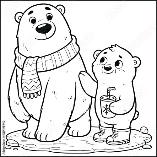 Winter Wonders Polar Pals in the Ice and Snow, Chilly Companions Color the Arctic Crew