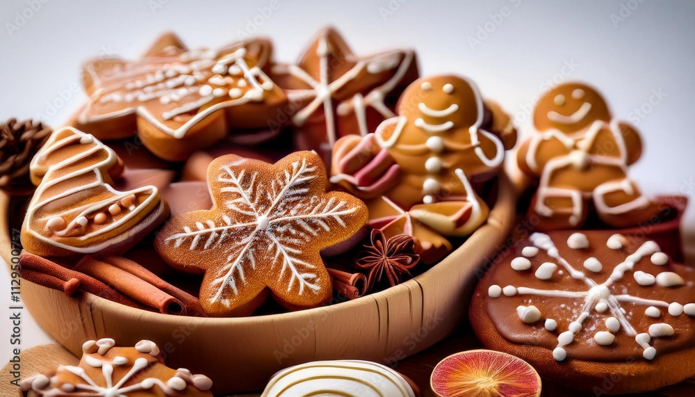 Fototapeta premium Gingerbread Desserts: Spiced Winter Treats