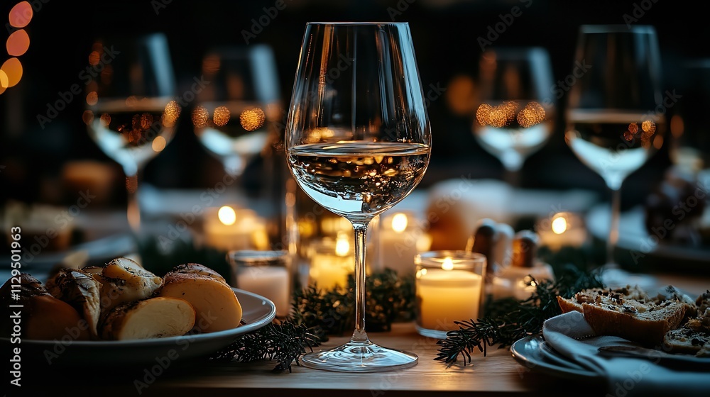 An elegant formal dinner event with guests seated, complemented by a softly blurred background to accentuate the sophisticated ambiance. An elegant formal dinner event with guests seated, complemented by a softly blurred background to accentuate the sophisticated ambiance.