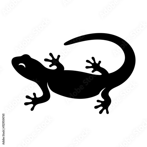 Cute Newt Silhouette