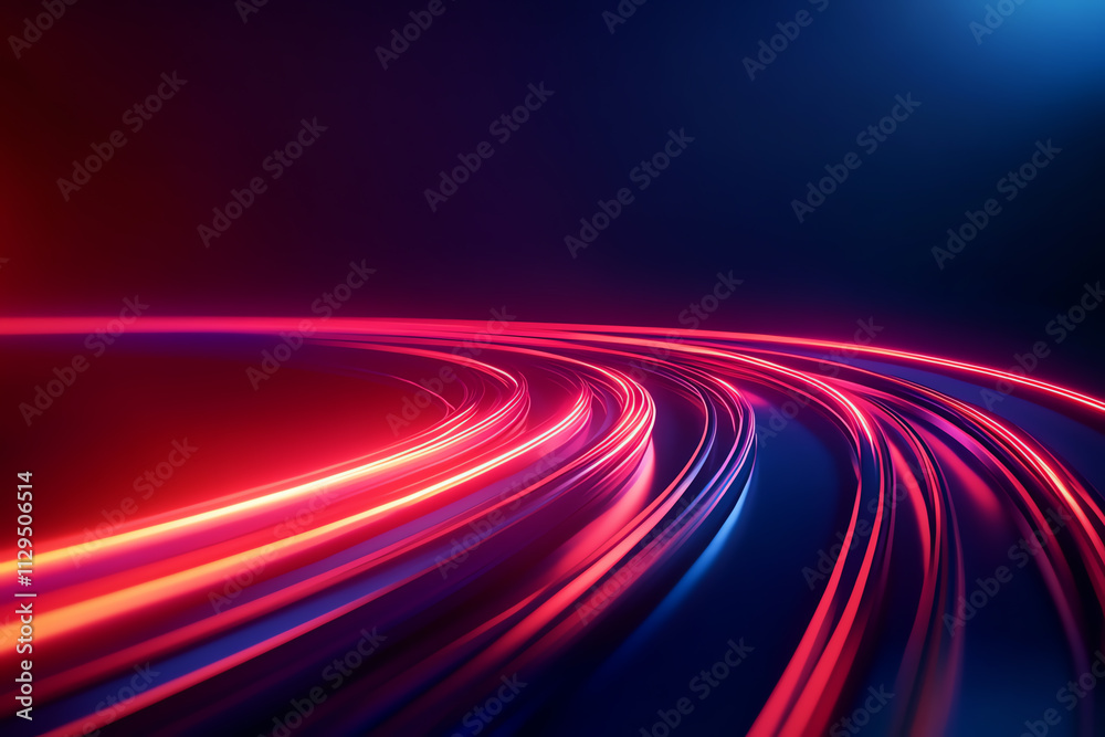 Abstract light trails with vibrant colors representing motion and energy. Abstract light trails with vibrant colors representing motion and energy.