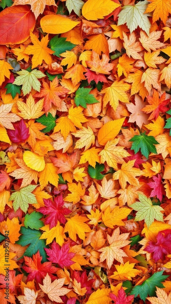 Vibrant assortment of fallen autumn leaves creating a colorful and textured background, background, brown Vibrant assortment of fallen autumn leaves creating a colorful and textured background, background, brown