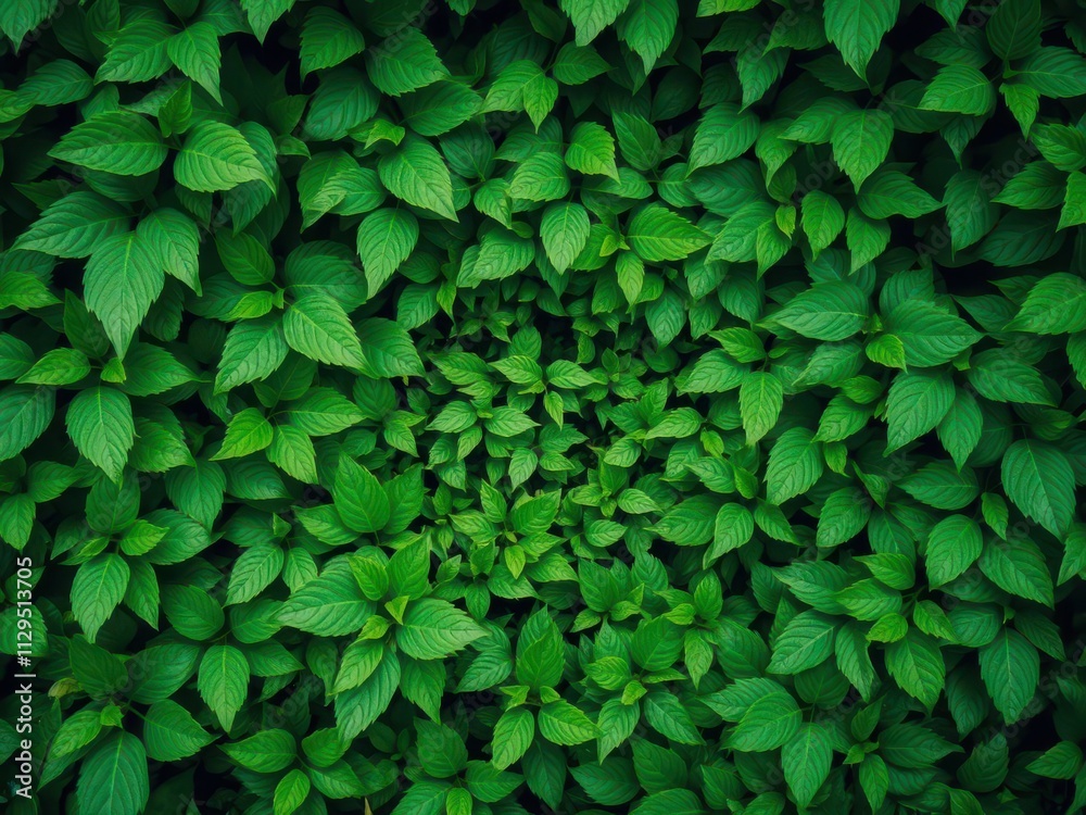Close-up of lush green foliage creating a vibrant texture, leaves, ecology Close-up of lush green foliage creating a vibrant texture, leaves, ecology