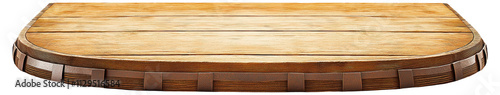 PNG Wooden barrel lid with metal bands