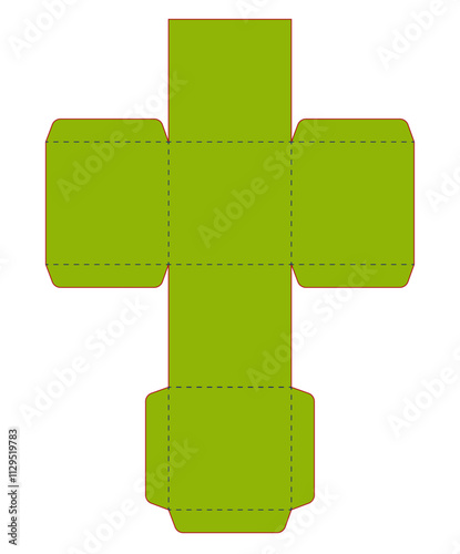 FIGURA GEOMETRICA CUBO VECTORIZADO CUADRADO
