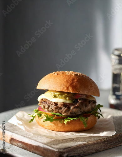 Hamburguesa casera photo