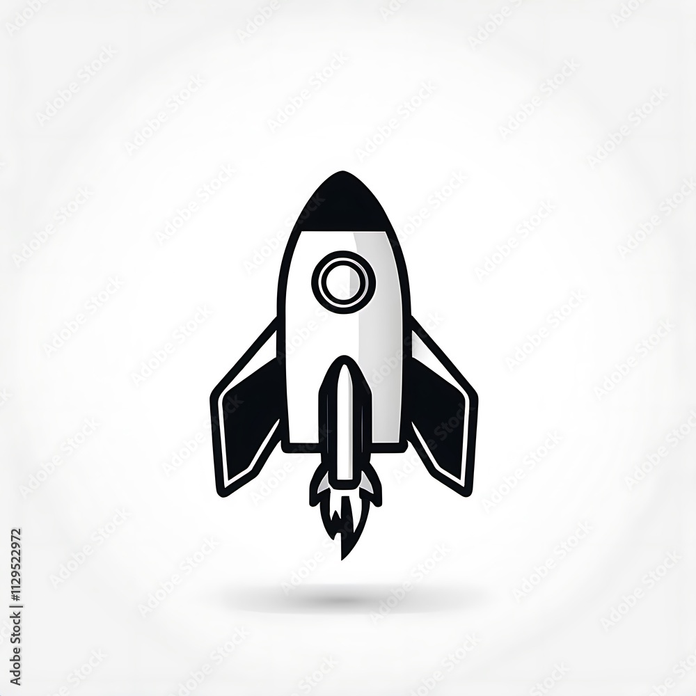 Rocket Launch Icon: A simple yet powerful icon depicting a rocket launching into space, symbolizing innovation, growth, and new beginnings. Perfect for startup businesses, technology projects. Rocket Launch Icon: A simple yet powerful icon depicting a rocket launching into space, symbolizing innovation, growth, and new beginnings. Perfect for startup businesses, technology projects.