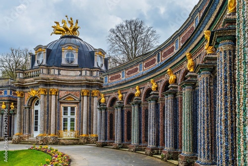 View of the Hermitage Museum in Bayreuth in Bavaria, Germany.
