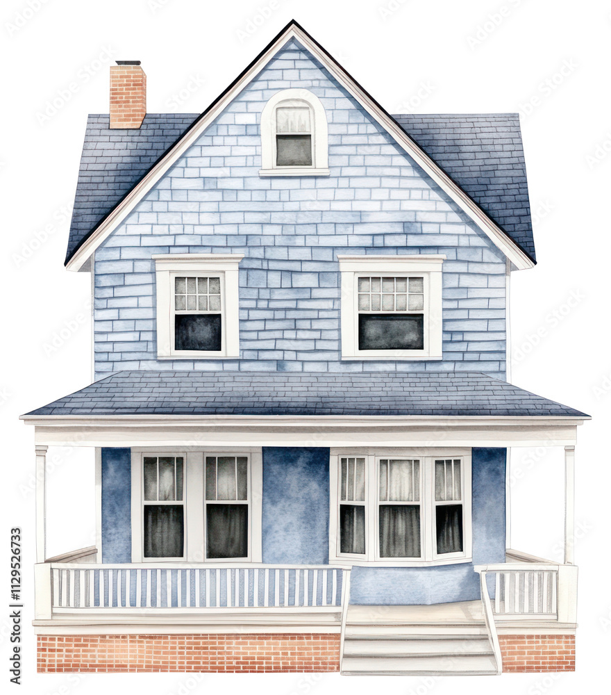 PNG American suburb house architecture illustration porch. PNG American suburb house architecture illustration porch.
