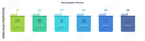 Modern Business Infographic Vector Template