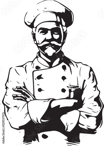 Wallpaper Mural chef with a pan Torontodigital.ca