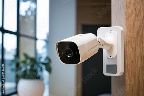Indoor Security Camera Close-up Home Surveillance Technology Overview