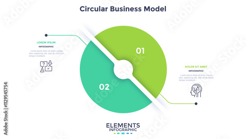 Modern Business Infographic Vector Template