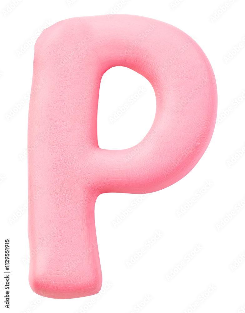 Letter P png pink clay alphabet, transparent background Letter P png pink clay alphabet, transparent background