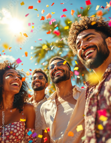 Diverse Group of Friends Enjoying Time Together