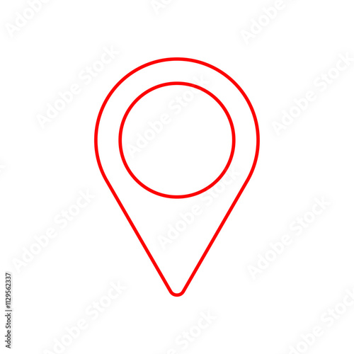 Free Download location icon isolated on transparent background - GFXLoad