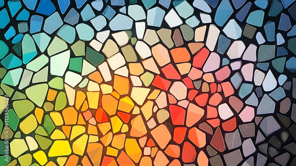Abstract Colorful Mosaic Pattern Design Abstract Colorful Mosaic Pattern Design