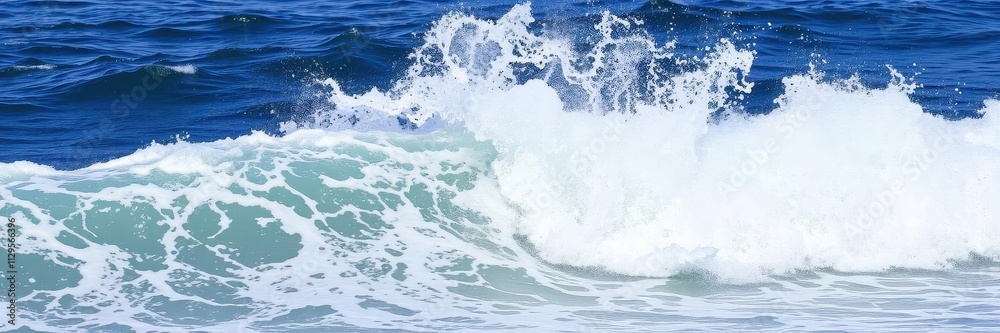 Abstract ocean wave crashing with power and force, creating a beautiful splash and foam, outdoors, majestic, splash Abstract ocean wave crashing with power and force, creating a beautiful splash and foam, outdoors, majestic, splash
