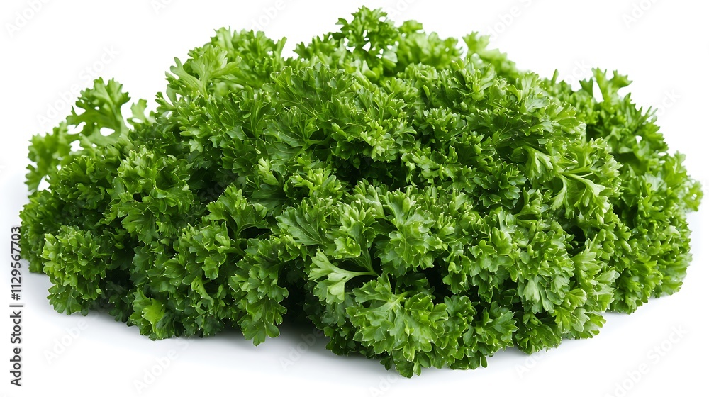 A Lush Bunch of Fresh Parsley, Vibrant Green Leaves, Culinary Herb A Lush Bunch of Fresh Parsley, Vibrant Green Leaves, Culinary Herb