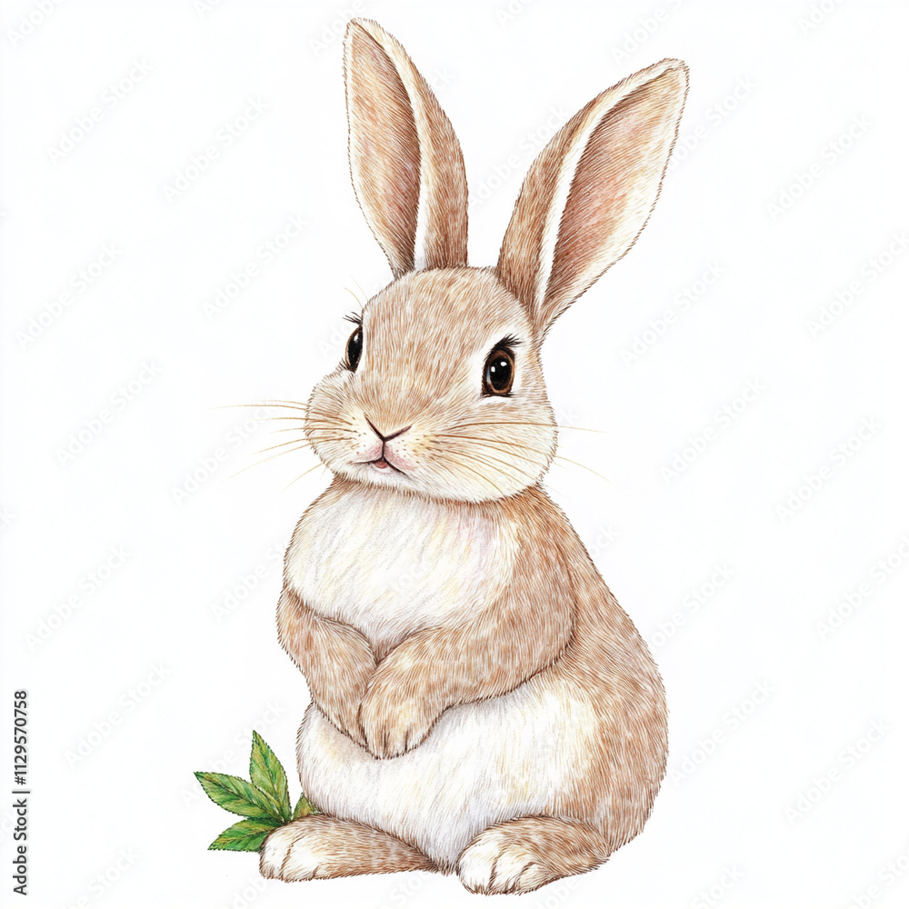 Obraz premium easter bunny isolated on white