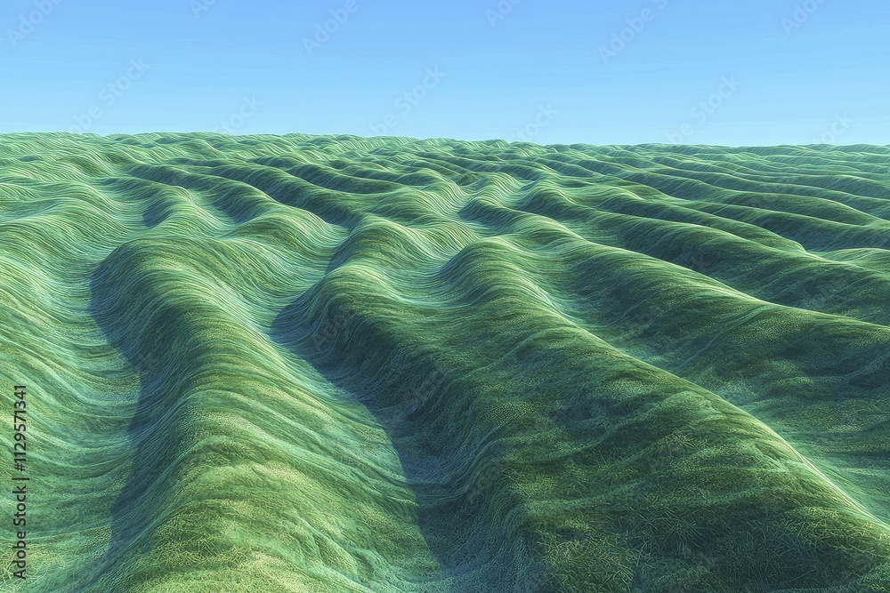 Fototapeta premium Intricate maze of paths with varying textures, deep blue background, consumer choice concept