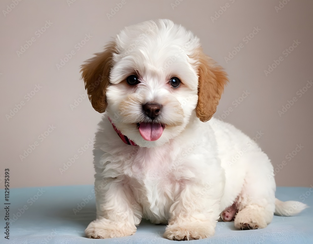 cute dog puppy isolated on a colored background cute dog puppy isolated on a colored background