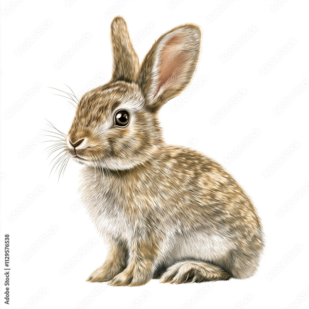 Obraz premium rabbit isolated on white