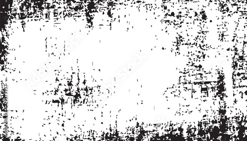 Wallpaper Mural Grunge background. Black and white vector. Abstract texture of dust, dirt, stains. Grunge overlay layer. Distressed texture. Rough, scratch, splatter grunge pattern. Torontodigital.ca