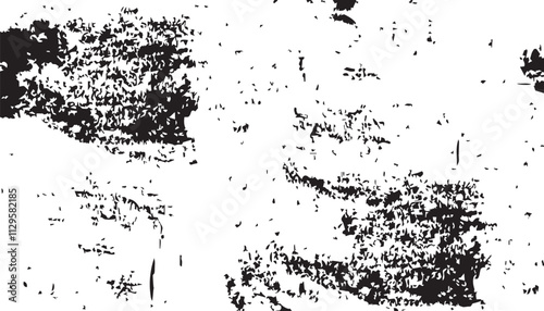 Wallpaper Mural Grunge background. Black and white vector. Abstract texture of dust, dirt, stains. Grunge overlay layer. Distressed texture. Rough, scratch, splatter grunge pattern. Torontodigital.ca