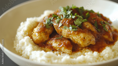 Butter Chicken with Garlic Mash