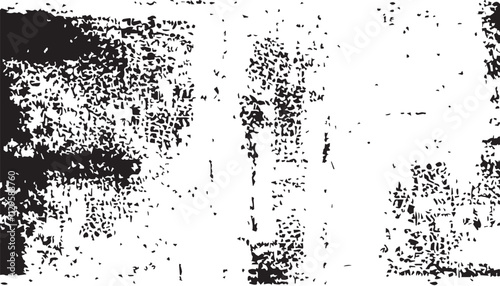 Wallpaper Mural Grunge background. Black and white vector. Abstract texture of dust, dirt, stains. Grunge overlay layer. Distressed texture. Rough, scratch, splatter grunge pattern. Torontodigital.ca