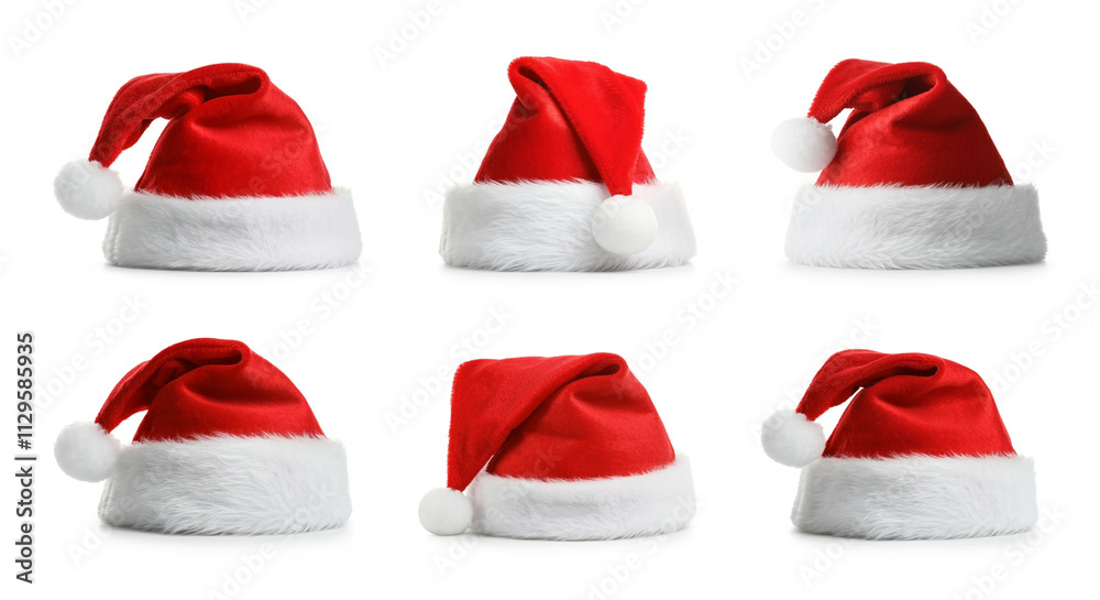 Santa hats Christmas hats festive headwear adornments holiday accessories Santa hats Christmas hats festive headwear adornments holiday accessories