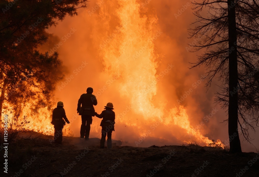 Obraz premium fire in the forest