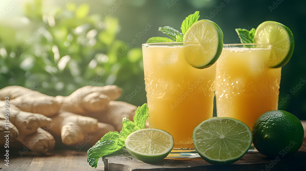 Refreshing Ginger Mint Limeade Refreshing Ginger Mint Limeade