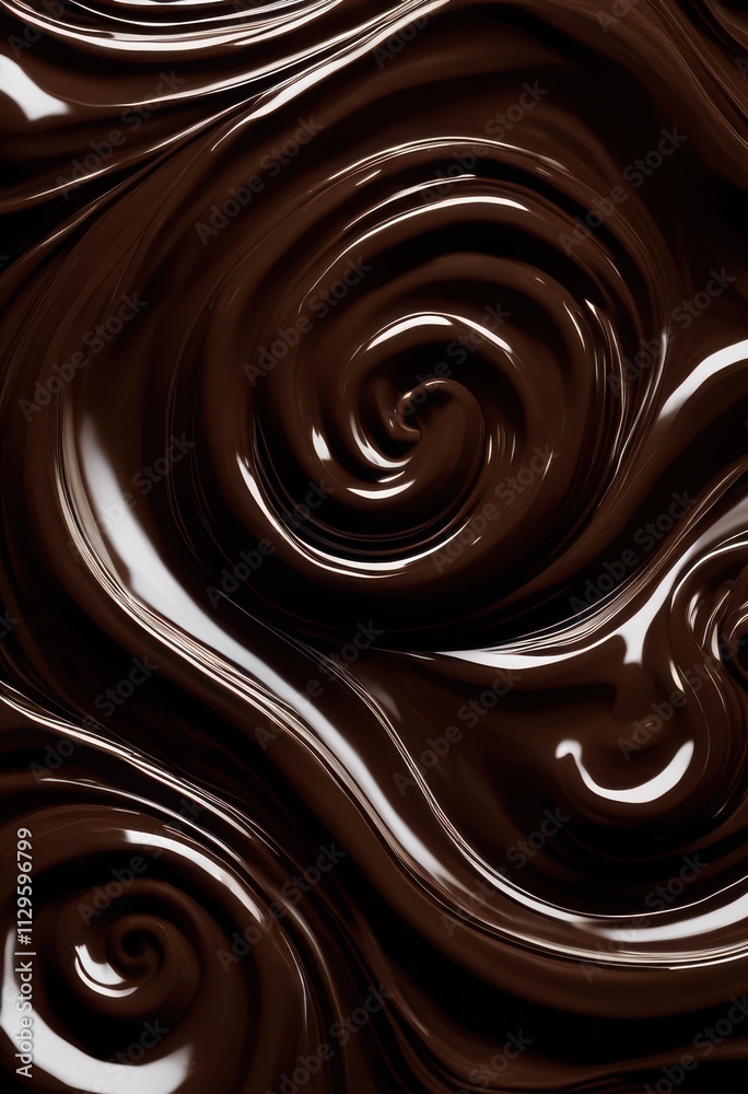 indulgent chocolate swirls artfully designed luxe marble evoking sense gourmet delight culinary creativity, countertop, dessert, pastry, patterns, texture