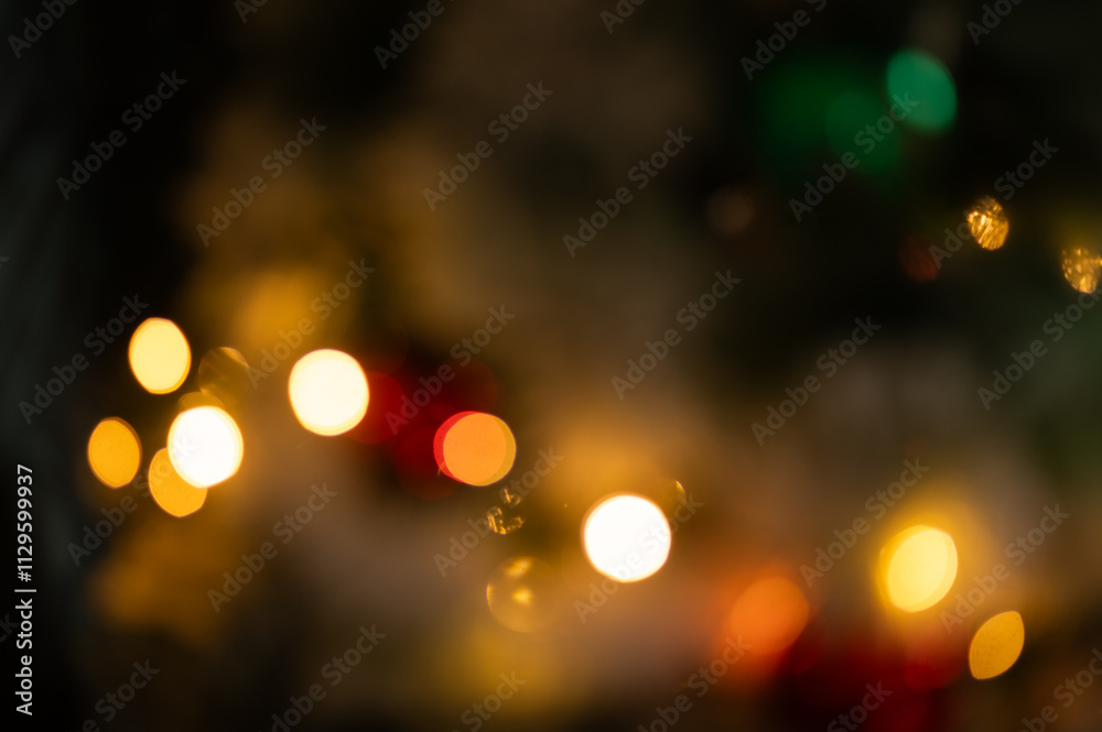 bokeh lights on a Christmas tree holiday background bokeh lights on a Christmas tree holiday background