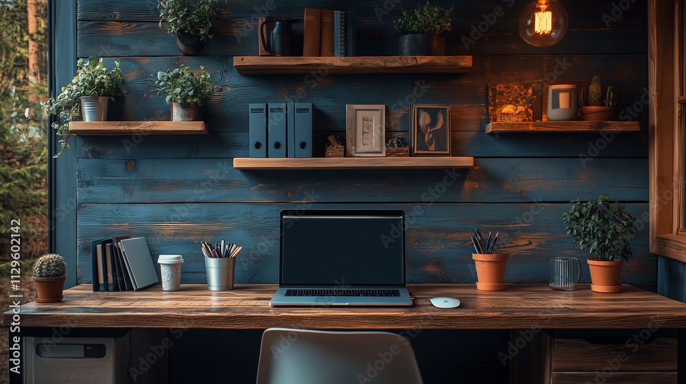 A workspace with neatly arranged stationery, laptops, and minimalist decor. A workspace with neatly arranged stationery, laptops, and minimalist decor.
