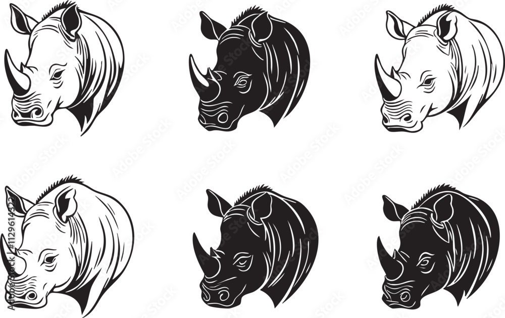 Safari Animal Silhouettes: The Rhino
Safari Animal Silhouettes: The Rhino