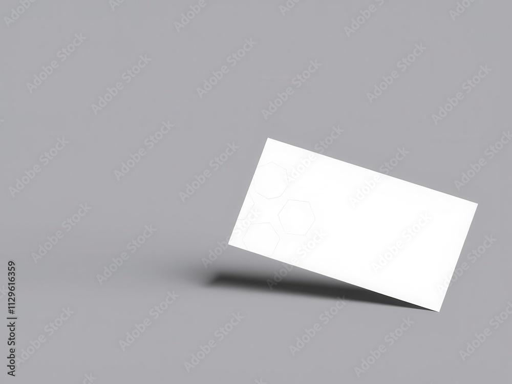 A 3D rendered mockup of a floating business card surrounded by a soft gradient background, mockup, creative, design A 3D rendered mockup of a floating business card surrounded by a soft gradient background, mockup, creative, design