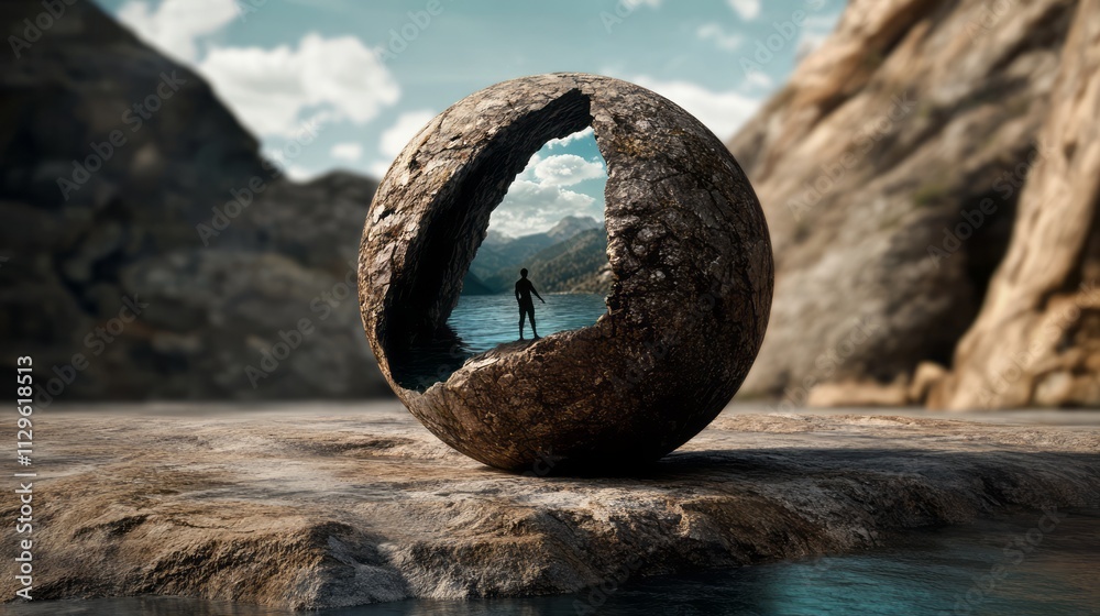 Fototapeta premium The myth of Sisyphus in the vision of artificial intelligence 15