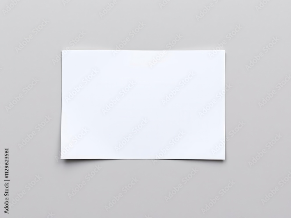 Horizontal greeting card mockup template with blank space for customization, blank, customizable Horizontal greeting card mockup template with blank space for customization, blank, customizable