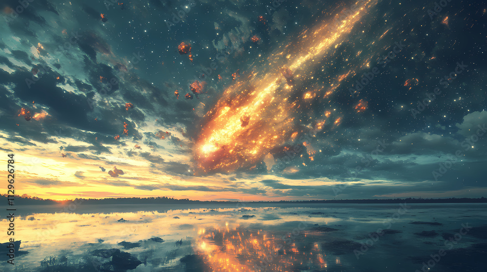 double exposure meteor double exposure meteor