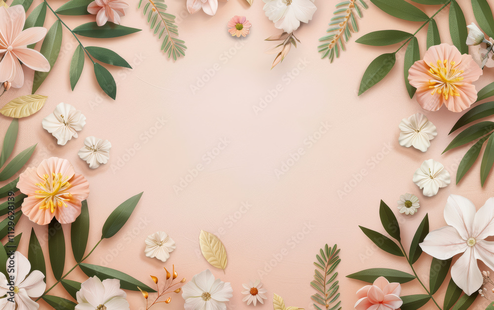 Retro style floral texture art background Retro style floral texture art background