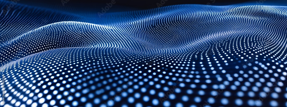 A Digital blue dots background design A Digital blue dots background design