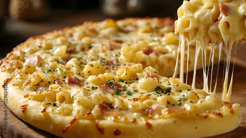 Creamy Mac & Cheese Pizza